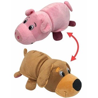 Купить Мягкая игрушка вывернушка Собака-Свинья 20 см 1Toy в интернет-магазине Детский Крым