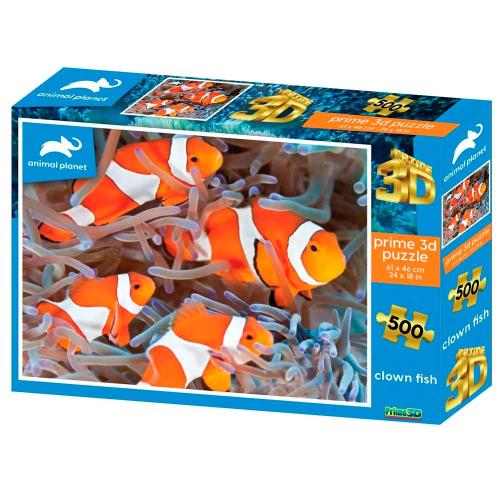 Пазл со стереоэффектом Рыбы-клоуны 61х46 см 500 элементов Prime 3D 10384 фото 2
