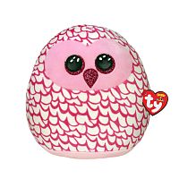 Мягкая игрушка-подушка Розовая сова Pinky 25см Ty Inc 39300SQUISH-A-BOOS