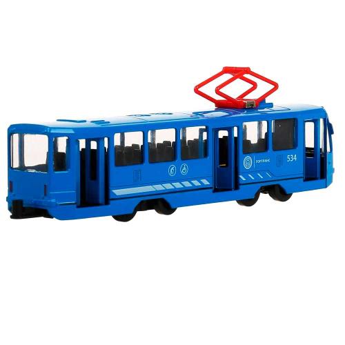 Инерционная машинка Трамвай Технопарк TRAM71403-18SL-BU фото 4