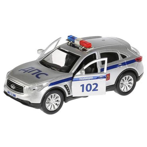 Машинка металлическая Infiniti QX70 Полиция Технопарк QX70-P фото 4