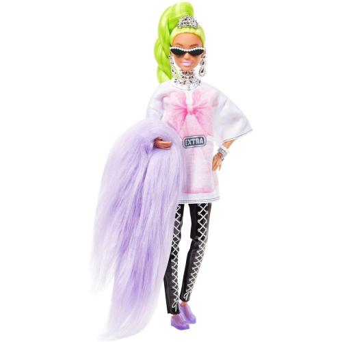 Кукла Экстра с зелеными неоновыми волосами Barbie HDJ44 фото 3